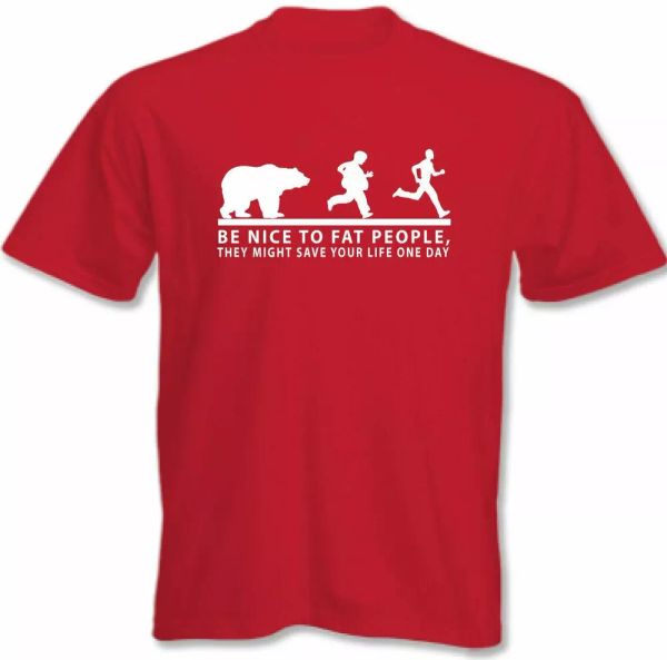 fat t-shirt slogan overweight obese nice to fat people mens funny t-shirt, White;black
fat t-shirt slogan overweight obese nice to fat people mens funny t-shirt, White;black