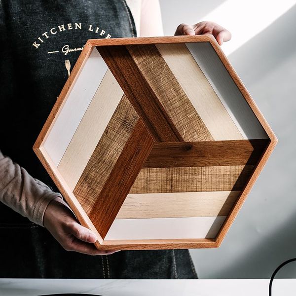 dishes & plates nordic style hexagonal wooden tray storage simple geometric baking shooting props kitchen supplies
dishes & plates nordic style hexagonal wooden tray storage simple geometric baking shooting props kitchen supplies