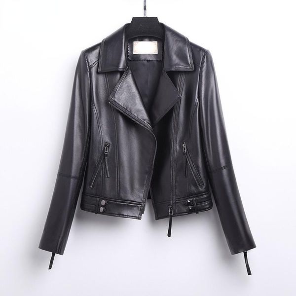 women's leather & faux women genuine jacket real sheepskin coat spring autumn jackets for 2021 lady short biker clothes chaqueta hly226, Black
women's leather & faux women genuine jacket real sheepskin coat spring autumn jackets for 2021 lady short biker clothes chaqueta hly226, Black