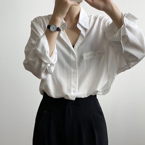 women's blouses & shirts spring turn down collar long sleeve oversized womens and fashion white shirt blusas roupa feminina 2
women's blouses & shirts spring turn down collar long sleeve oversized womens and fashion white shirt blusas roupa feminina 2