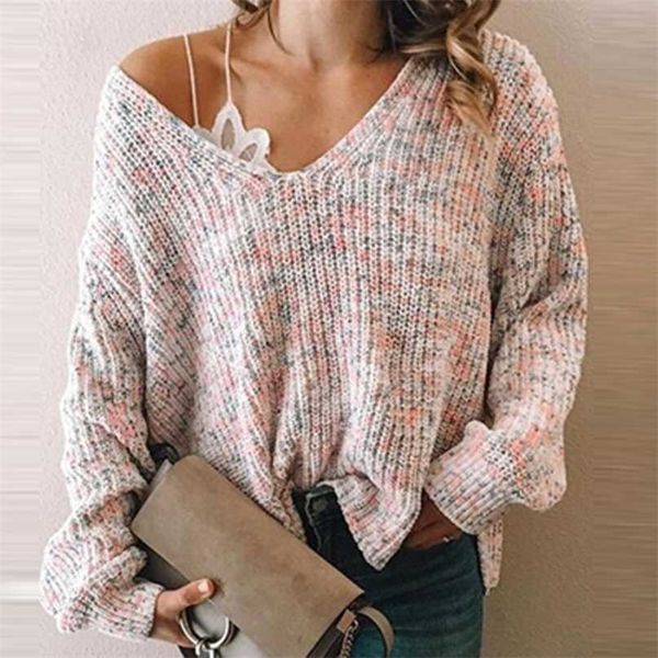 autumn winter fashion v neck women knitting sweater elegant pullover jumper casual long sleeve loose ladies 211011, White;black
autumn winter fashion v neck women knitting sweater elegant pullover jumper casual long sleeve loose ladies 211011, White;black