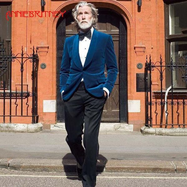 men's suits & blazers anniebritney royal blue velvet 2 piece men formal suit slim fit groom wedding tuxedo custom skinny, White;black
men's suits & blazers anniebritney royal blue velvet 2 piece men formal suit slim fit groom wedding tuxedo custom skinny, White;black