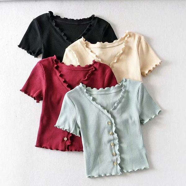 women's blouses & shirts women summer solid color t-shirts t short sleeve v-neck casual slim pullovers top, White
women's blouses & shirts women summer solid color t-shirts t short sleeve v-neck casual slim pullovers top, White