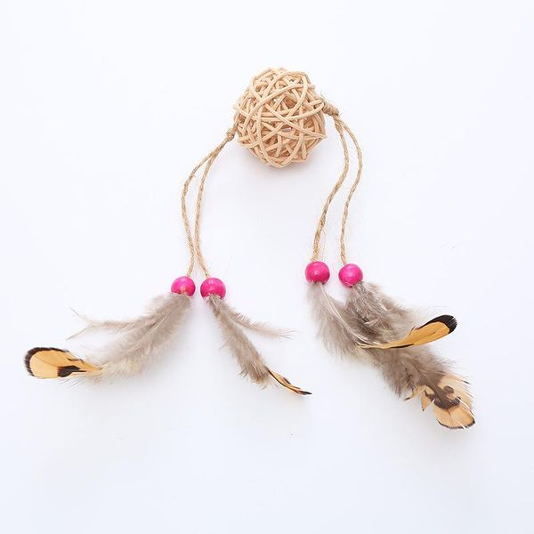 cat toys toy rattan ball with sword string feather tosses supplies pet products home & garden
cat toys toy rattan ball with sword string feather tosses supplies pet products home & garden