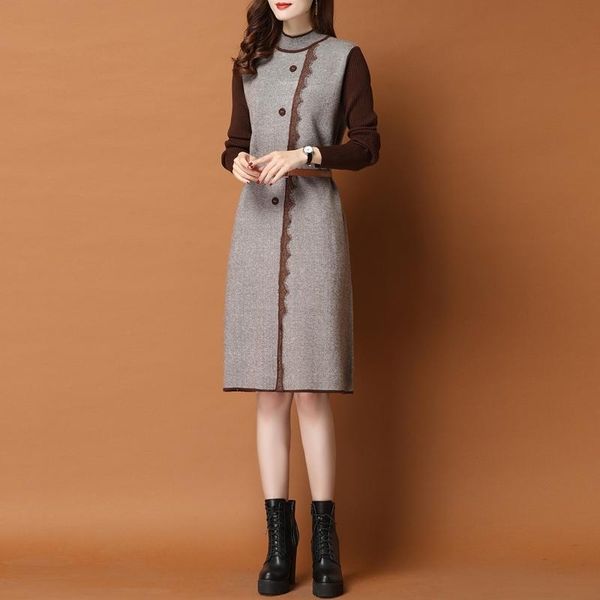 casual dresses women 2021 spring autumn fashion knitted dress female turtleneck sweater lady slim long sleeve vestidos x347, Black;gray
casual dresses women 2021 spring autumn fashion knitted dress female turtleneck sweater lady slim long sleeve vestidos x347, Black;gray
