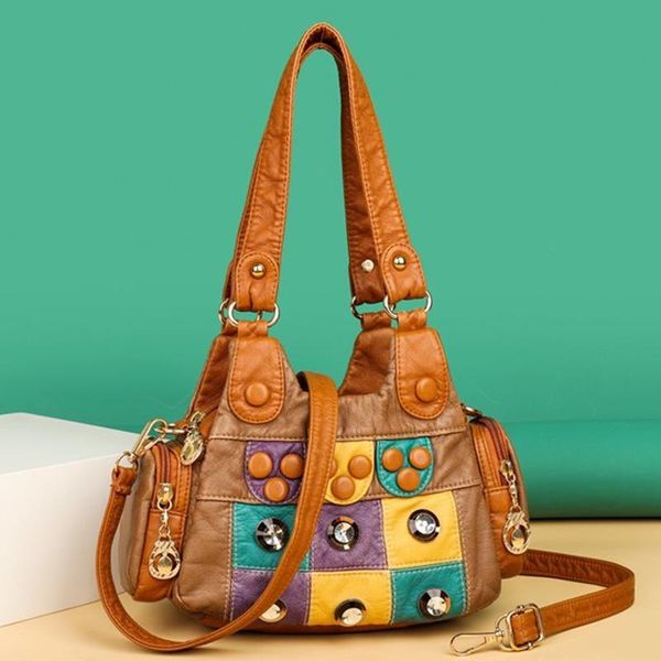 evening bags 2021 designer rivet soft pu leather women handbag luxury female shoulder tote bag lady messenger
evening bags 2021 designer rivet soft pu leather women handbag luxury female shoulder tote bag lady messenger