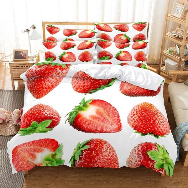 bedding sets fruit strawberry duvet cover set 3d digital printing bed linen fashion design comforter
bedding sets fruit strawberry duvet cover set 3d digital printing bed linen fashion design comforter