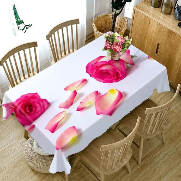 table cloth 3d tablecloth pink rose flower pattern waterproof dinning cover wedding party rectangular home kitchen decor
table cloth 3d tablecloth pink rose flower pattern waterproof dinning cover wedding party rectangular home kitchen decor