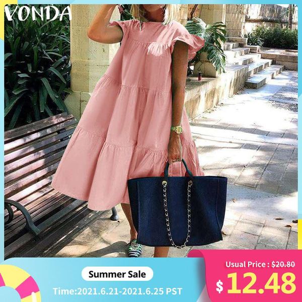 casual dresses summer dress 2021 vonda women sundress holiay vintage ruffled party vestidos femme robe plus size, Black;gray
casual dresses summer dress 2021 vonda women sundress holiay vintage ruffled party vestidos femme robe plus size, Black;gray