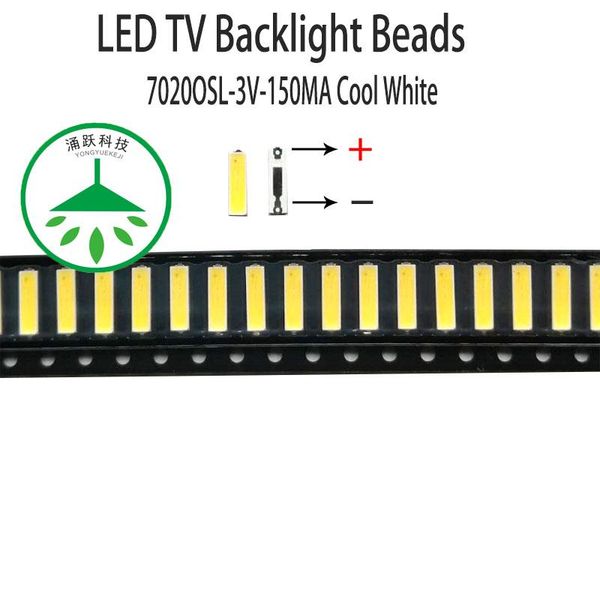 light beads 100pcs/lot smd led 7020 3v 150ma 0.5w lamp cool white for repair lcd tv backlight bar and strip
light beads 100pcs/lot smd led 7020 3v 150ma 0.5w lamp cool white for repair lcd tv backlight bar and strip