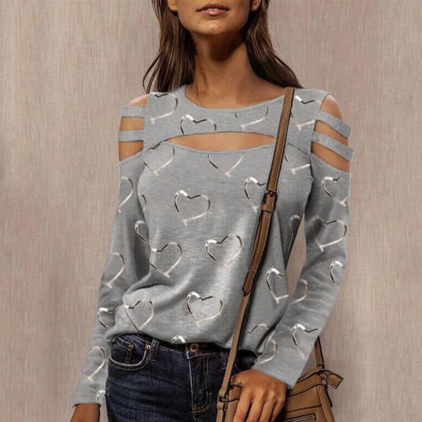 women's t-shirt young womens style delicate hollow out clothes round collar printing long sleeve fashionable casual pretty t shirt top, White
women's t-shirt young womens style delicate hollow out clothes round collar printing long sleeve fashionable casual pretty t shirt top, White