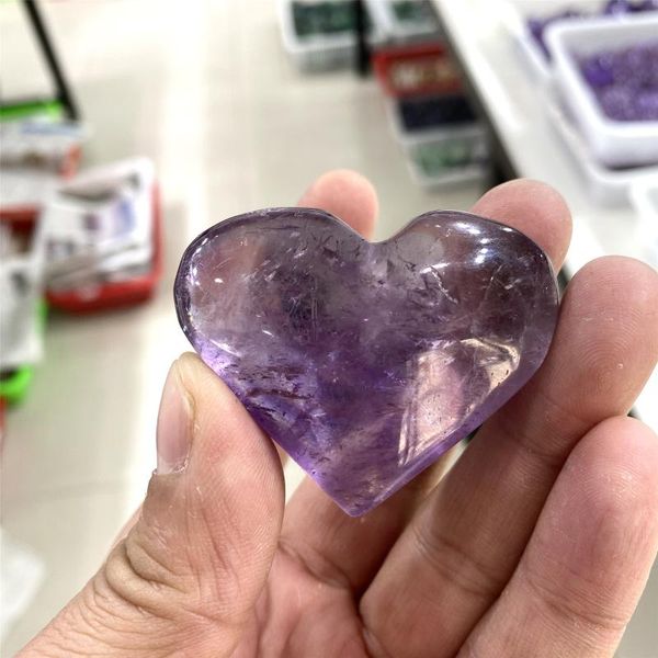 decorative objects & figurines natural amethyst heart shape quartz stone crystal ball mineral reiki healing home decoration random delivery
decorative objects & figurines natural amethyst heart shape quartz stone crystal ball mineral reiki healing home decoration random delivery