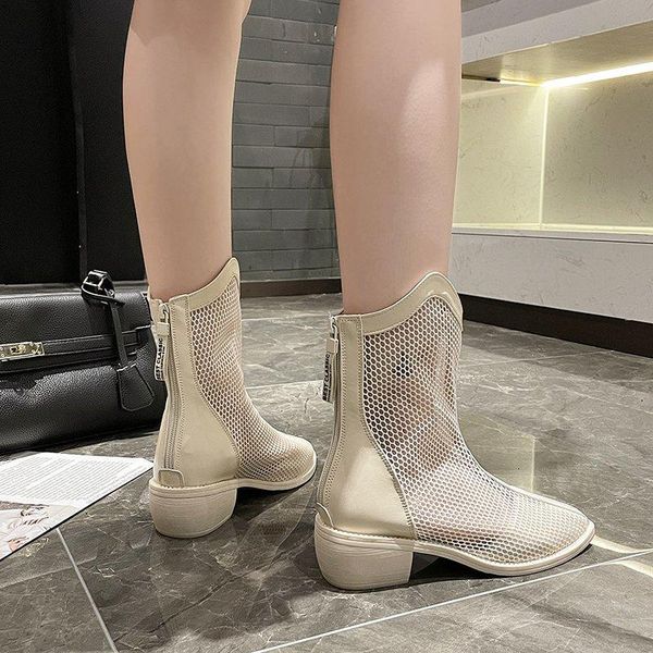 mesh breathable summer shoes women boots ladies footwear zipper black white ankle botas 2021
mesh breathable summer shoes women boots ladies footwear zipper black white ankle botas 2021
