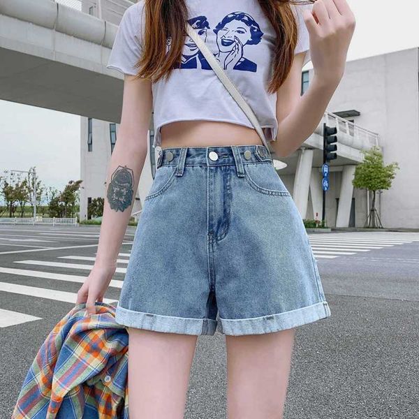 women's denim shorts 2021 summer curled wide leg pants high waist a-line super, Blue
women's denim shorts 2021 summer curled wide leg pants high waist a-line super, Blue