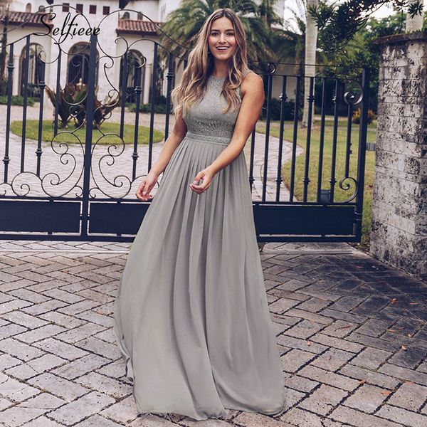 new woman dress elegant evening robe longue a line o neck beaded lace party dresses floor length long chiffon formal dress 2021, Black;gray
new woman dress elegant evening robe longue a line o neck beaded lace party dresses floor length long chiffon formal dress 2021, Black;gray