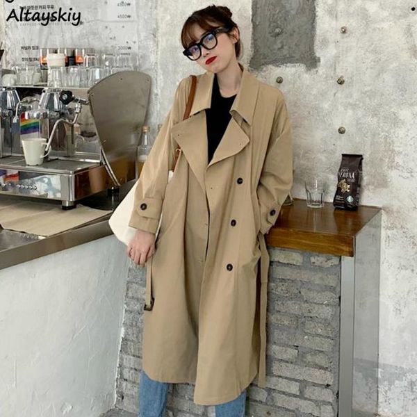 women's trench coats women long solid sashes turn-down collar casual womens fall retro vintage fashion ol streetwear simple, Tan;black
women's trench coats women long solid sashes turn-down collar casual womens fall retro vintage fashion ol streetwear simple, Tan;black