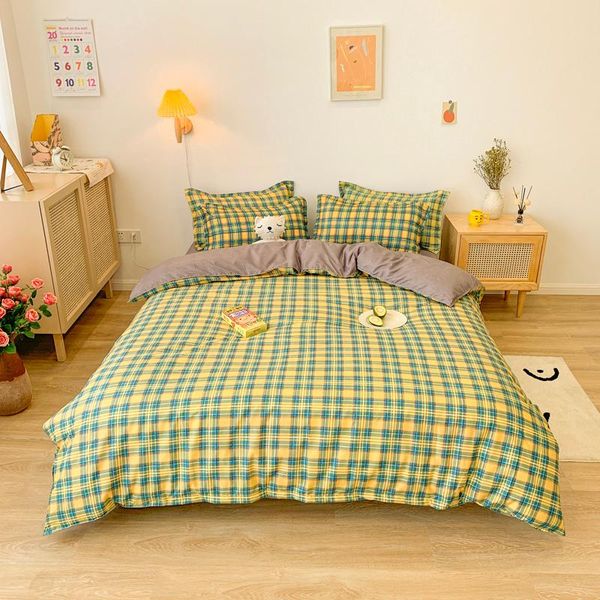 bedding sets 2021 plaid quilt cover pillowcase bed flat sheets green duvet twin full single king kids bedclothes
bedding sets 2021 plaid quilt cover pillowcase bed flat sheets green duvet twin full single king kids bedclothes