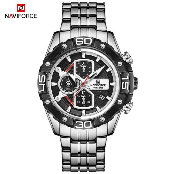 wristwatches naviforce men's analog quartz chronograph watch with stainless steel bracelet nf8018 silver sport fashion casual waterproo, Slivery;brown
wristwatches naviforce men's analog quartz chronograph watch with stainless steel bracelet nf8018 silver sport fashion casual waterproo, Slivery;brown