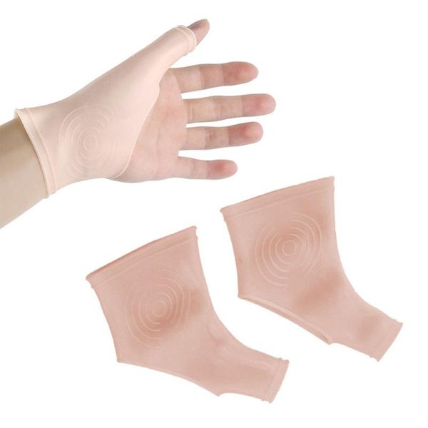 wrist support 1 pair silicone gel thumb braces therapy gloves for relieves pain arthritis rheumatism carpal tunnel joint sprains, Black;red
wrist support 1 pair silicone gel thumb braces therapy gloves for relieves pain arthritis rheumatism carpal tunnel joint sprains, Black;red