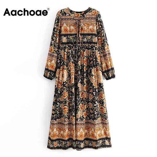 aachoae boho floral print long maxi dress autumn spring long sleeve casual pleated dress bow hollow out beach loose dress lady 210413, Black;gray
aachoae boho floral print long maxi dress autumn spring long sleeve casual pleated dress bow hollow out beach loose dress lady 210413, Black;gray