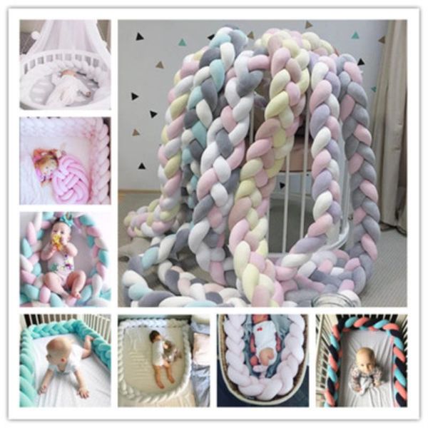 bedding sets 1m/2m/3m baby bumper bed braid knot pillow cushion for infant crib protector cot room decor
bedding sets 1m/2m/3m baby bumper bed braid knot pillow cushion for infant crib protector cot room decor