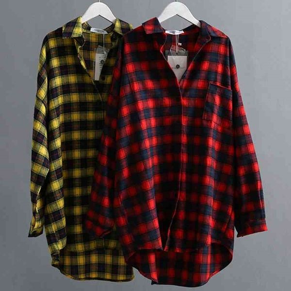vogorsean autumn cotton plaids women blouses shirt fashion plus size womens shirts plaid red/yellow 210409, White
vogorsean autumn cotton plaids women blouses shirt fashion plus size womens shirts plaid red/yellow 210409, White