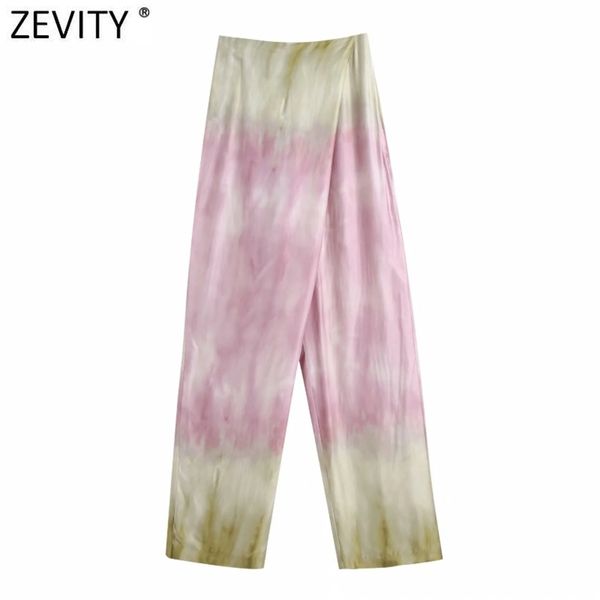 zevity women fashion gragual color tie dyed printing satin wide leg pants retro female side zipper chic long trousers p1030 211006, Black;white
zevity women fashion gragual color tie dyed printing satin wide leg pants retro female side zipper chic long trousers p1030 211006, Black;white