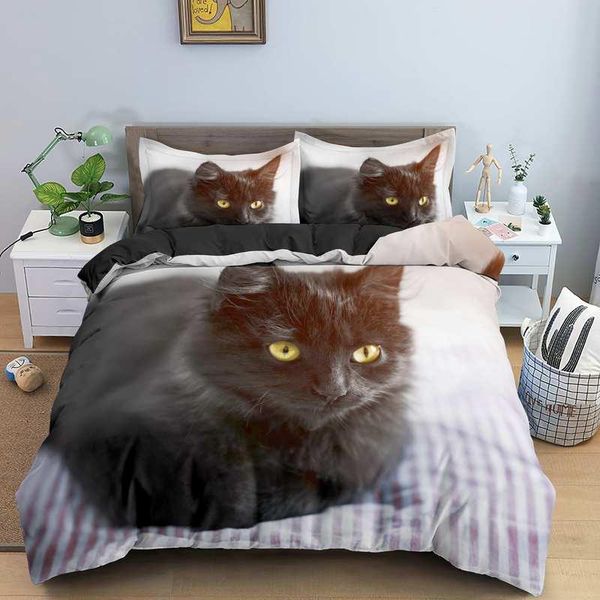 bedding sets black cat set printed 2/3 pcs duvet cover & pillowcase with zipper closure single double full king size
bedding sets black cat set printed 2/3 pcs duvet cover & pillowcase with zipper closure single double full king size