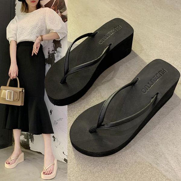 slippers wohdhe fashion shales for women platform non-slip slides high heels clip toe beach flip flops slates lady wedge sandals, Black
slippers wohdhe fashion shales for women platform non-slip slides high heels clip toe beach flip flops slates lady wedge sandals, Black