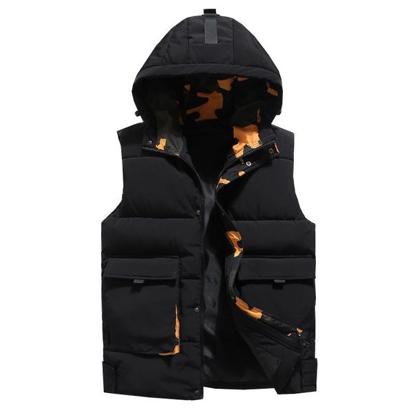 men's vests vest large size winter sleeveless jacket coat 2021 casual thick warm cotton padded down big sizes hooded waistcoat male, Black;white
men's vests vest large size winter sleeveless jacket coat 2021 casual thick warm cotton padded down big sizes hooded waistcoat male, Black;white