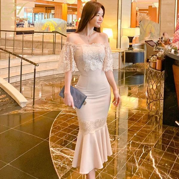 slash neck elegant lace women dresses stitching mermaid slim sheath bodycon ol office wear vestidos, Black;gray
slash neck elegant lace women dresses stitching mermaid slim sheath bodycon ol office wear vestidos, Black;gray