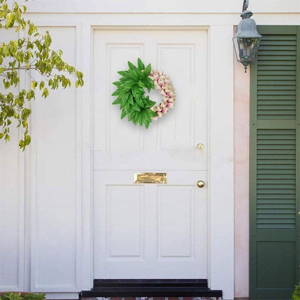 decorative flowers & wreaths artificial tuli p flower wreath spring summer door garland front window wedding hanging ornament home decor t3e 
decorative flowers & wreaths artificial tuli p flower wreath spring summer door garland front window wedding hanging ornament home decor t3e