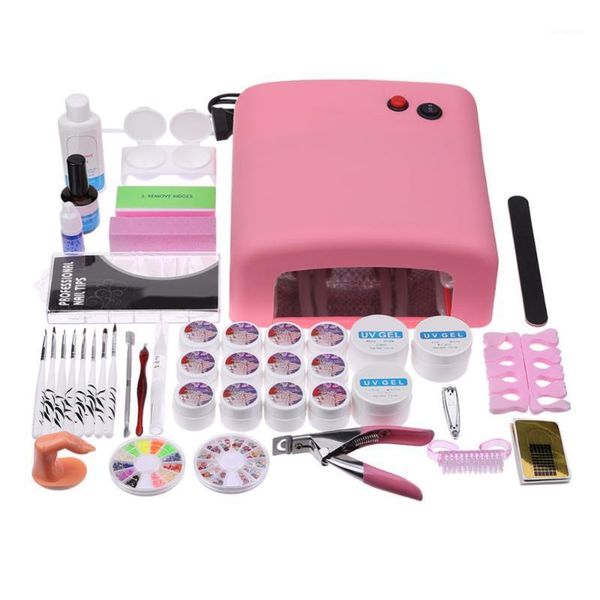 nail set manicure kit gel varnish uv polish 36w led lamp electric drill art tools1, Silver
nail set manicure kit gel varnish uv polish 36w led lamp electric drill art tools1, Silver