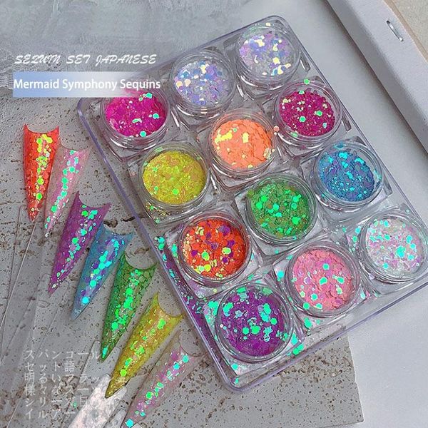 nail glitter 1set colorful holographics powder laser round sequins symphony of mermaid 3d art decoration, Silver;gold
nail glitter 1set colorful holographics powder laser round sequins symphony of mermaid 3d art decoration, Silver;gold