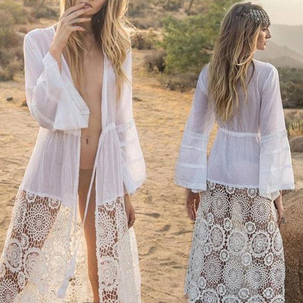 women's swimwear summer smock lace women crochet bikini cover up floral bathing beach suit dress cardigan 2021, White;black
women's swimwear summer smock lace women crochet bikini cover up floral bathing beach suit dress cardigan 2021, White;black