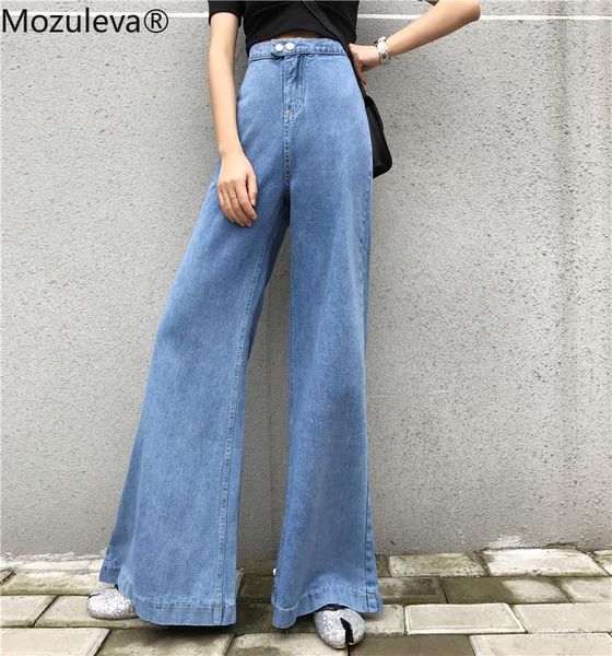 women's jeans bornsra 2021 fashion retro style temperament was thin high waist wide legs women pants loose wild casual streetwear, Blue
women's jeans bornsra 2021 fashion retro style temperament was thin high waist wide legs women pants loose wild casual streetwear, Blue