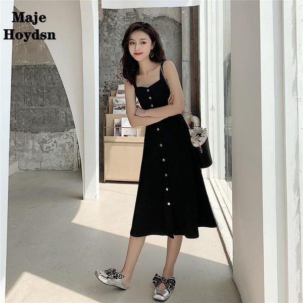 casual dresses maje hoydsn french black suspender dress female summer temperament fairy chic shoulder scheming small skirt hepburn wind long, Black;gray
casual dresses maje hoydsn french black suspender dress female summer temperament fairy chic shoulder scheming small skirt hepburn wind long, Black;gray