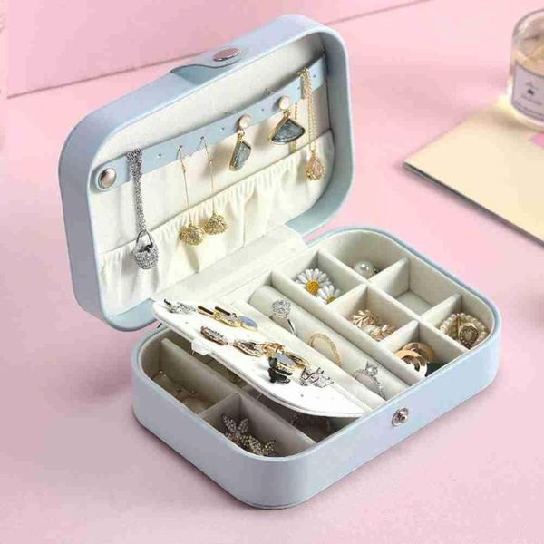jewelry pouches, bags small travel portable storage box girl pu leather case ring necklace earrings jewellery organizer 2021 o5s0, Pink;blue
jewelry pouches, bags small travel portable storage box girl pu leather case ring necklace earrings jewellery organizer 2021 o5s0, Pink;blue