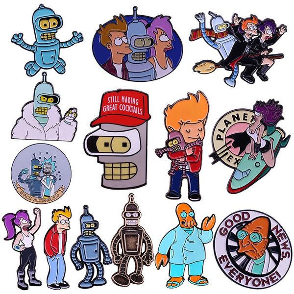 pins, brooches funny cartoon tv series character brooch futuramo robot bender pin, Gray
pins, brooches funny cartoon tv series character brooch futuramo robot bender pin, Gray