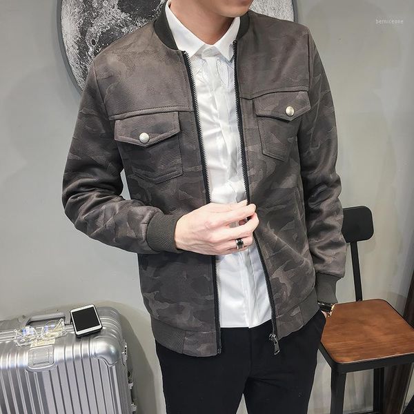 men's jackets coat collar handsome young men cultivate one's morality students age season camouflage jacket menswear, Black;brown
men's jackets coat collar handsome young men cultivate one's morality students age season camouflage jacket menswear, Black;brown