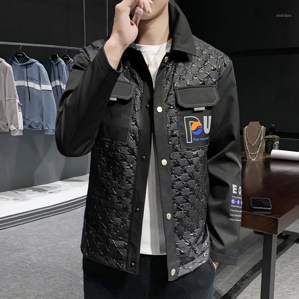 men's jackets spring autumn casual bomber jacket men cardigan streetwear overcoat patchwork turn-down collar coats male 3 colors m-3xl, Black;brown
men's jackets spring autumn casual bomber jacket men cardigan streetwear overcoat patchwork turn-down collar coats male 3 colors m-3xl, Black;brown