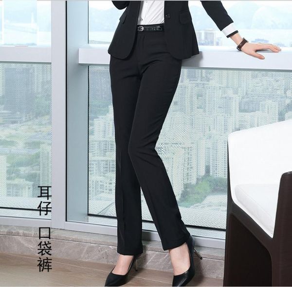 women's pants & capris korean style formal trouser women plus size office work wear woman long suit pocket 2021 autumn winter pentalon, Black;white
women's pants & capris korean style formal trouser women plus size office work wear woman long suit pocket 2021 autumn winter pentalon, Black;white