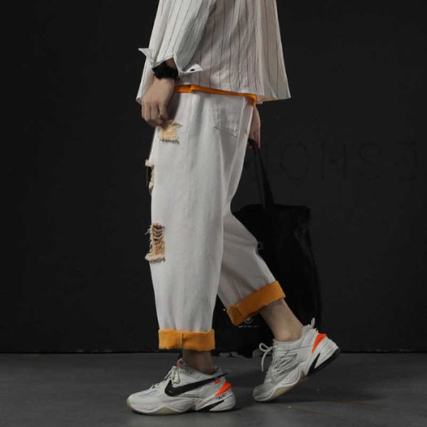 men's jeans jeans men fashion white destroyed ripped vintage straight beggar streetwear hip hop solid color male denim fblz, Blue
men's jeans jeans men fashion white destroyed ripped vintage straight beggar streetwear hip hop solid color male denim fblz, Blue