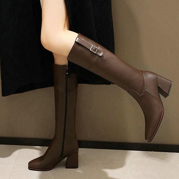boots 2021 women knee high square root side zipper rider ladies winter round toe buckle decorative, Black
boots 2021 women knee high square root side zipper rider ladies winter round toe buckle decorative, Black