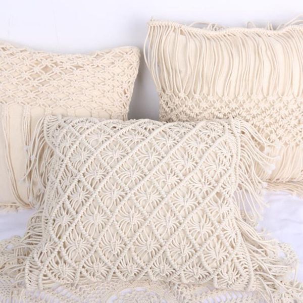 cushion/decorative pillow cushion covers 100% cotton linen macrame hand-woven thread geometry bohemia style pillowcase home decor 45*45cm
cushion/decorative pillow cushion covers 100% cotton linen macrame hand-woven thread geometry bohemia style pillowcase home decor 45*45cm