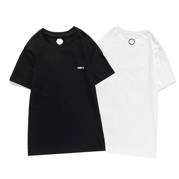 2021 paris men designers t shirts letter embroidery short sleeve tee black white tshirts, White;black
2021 paris men designers t shirts letter embroidery short sleeve tee black white tshirts, White;black