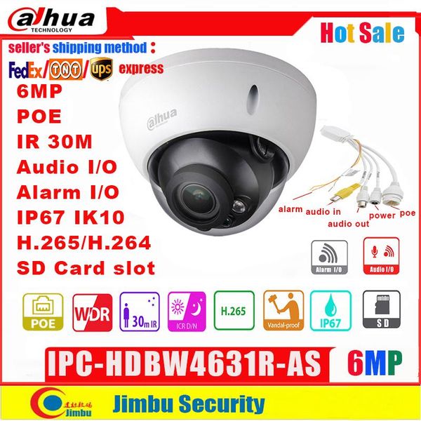 dahua ip camera poe 6mp ipc-hdbw4631r-as h.265 ir30m built-in sd card audio and alarm interface ip67 ik10 cctv cameras
dahua ip camera poe 6mp ipc-hdbw4631r-as h.265 ir30m built-in sd card audio and alarm interface ip67 ik10 cctv cameras