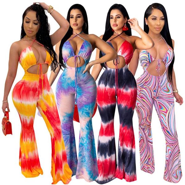 women's jumpsuits & rompers arrival selling backless casual one piece tie dye halter printed jumpsuit for women, Black;white
women's jumpsuits & rompers arrival selling backless casual one piece tie dye halter printed jumpsuit for women, Black;white