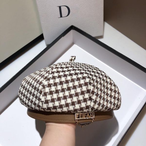 stingy brim hats 2021 plaid beret autumn net red octagonal hat female classic houndstooth painter fedoras, Blue;gray
stingy brim hats 2021 plaid beret autumn net red octagonal hat female classic houndstooth painter fedoras, Blue;gray