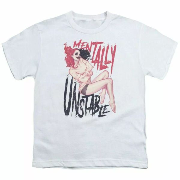 harley quinn unstable kids youth t shirt licensed joker dc comics tee white, White;black
harley quinn unstable kids youth t shirt licensed joker dc comics tee white, White;black